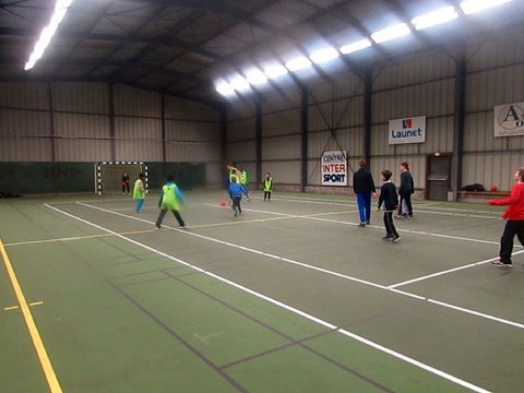 Entraînement des U 11 avec Thibault en salle ASPTT BEAUVAIS