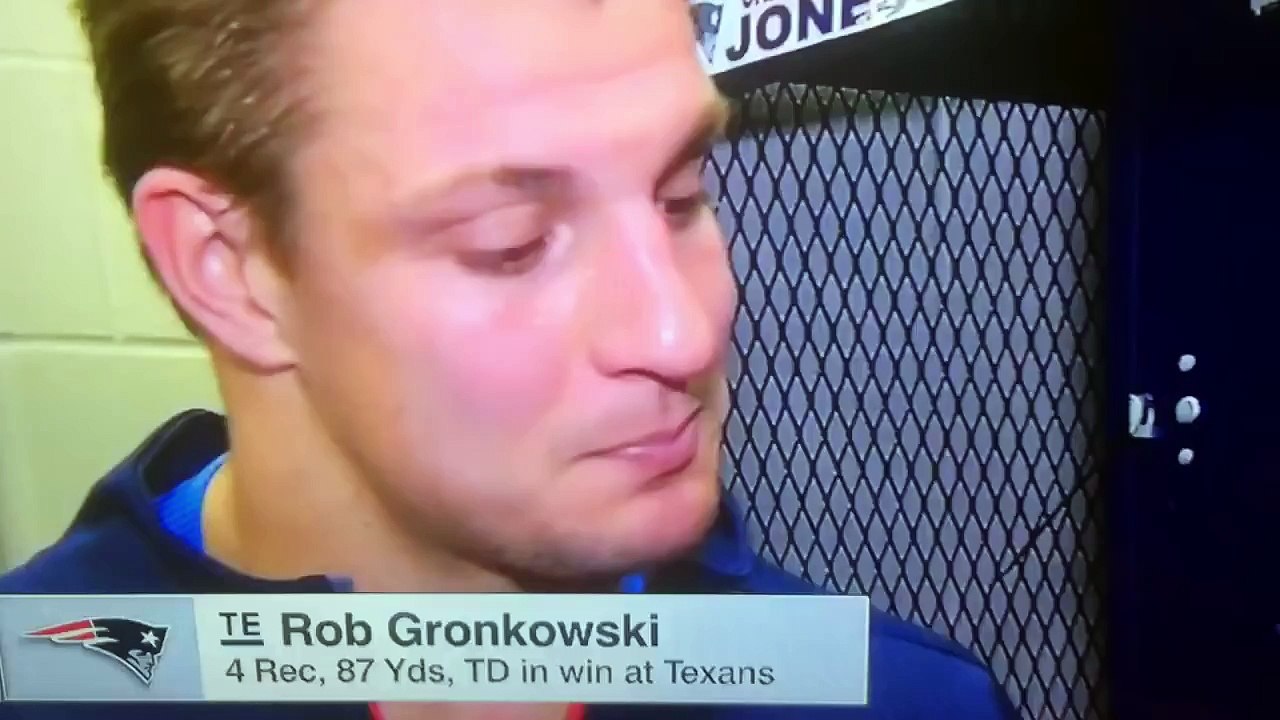 Gronk Can Barely Contain Himself When Reporter Says 69 Twice In One Interview