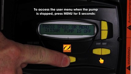 Setting the Clock on a FloPro VS 1.5 HP Pump-1