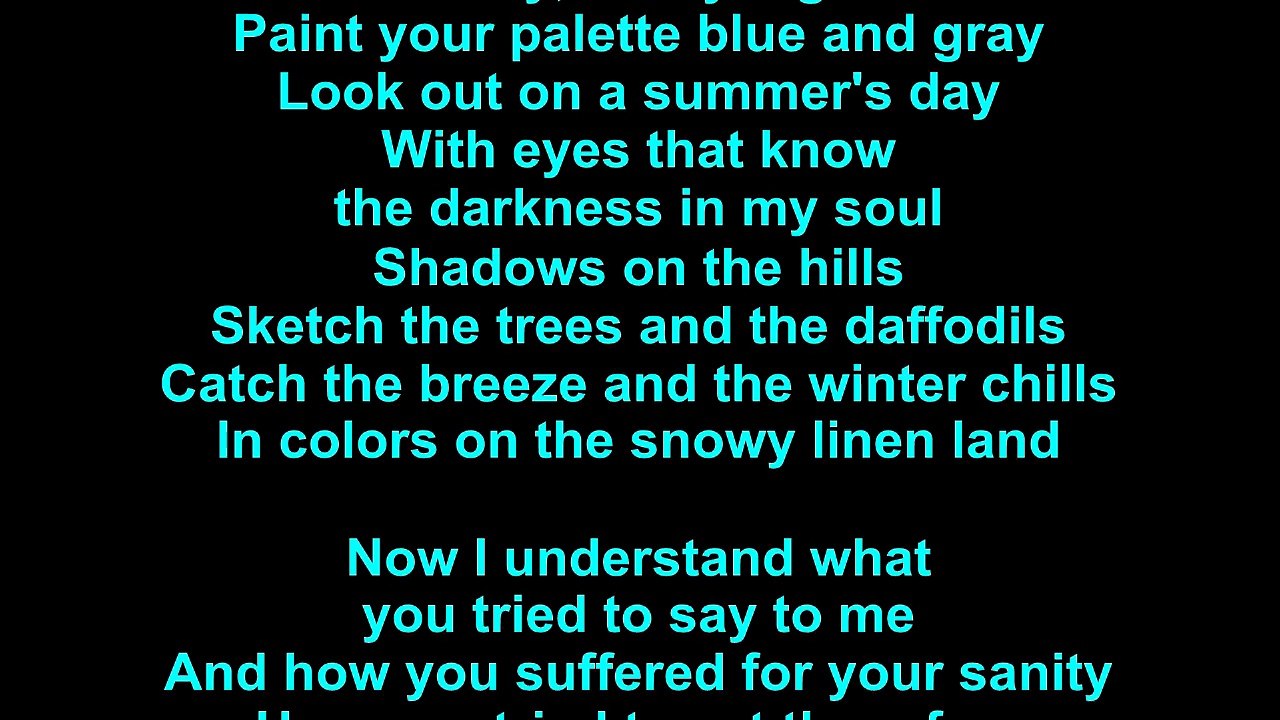 Don McLean – Vincent Lyrics