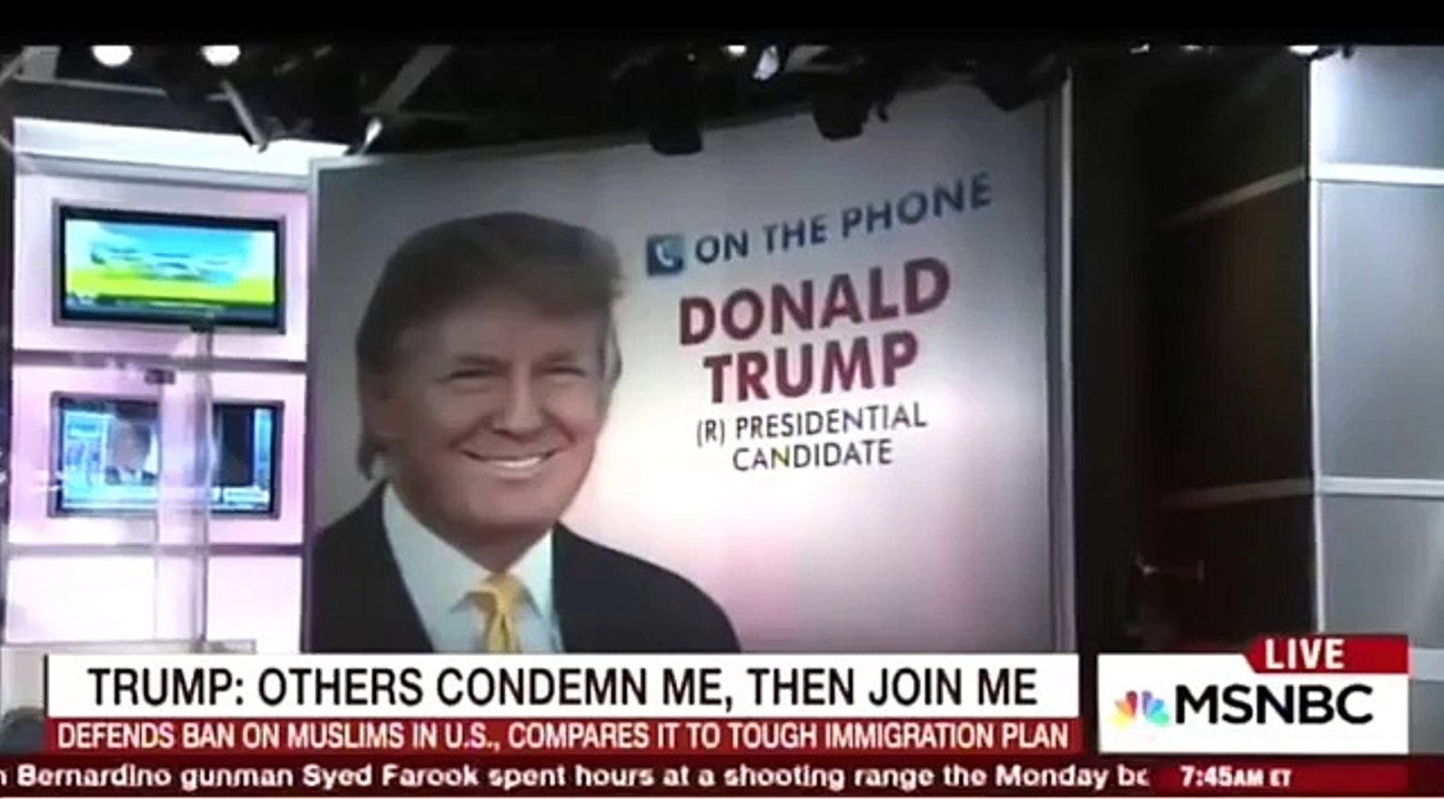 Donald Trump gets cut off by Morning Joe host Joe Scarborough Joe Scarborough Disrespect