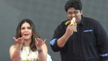 Sunny Leone Gets Excited Watching Milap Zaveri Eat A Banana | Mastizaade