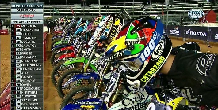 AMA Supercross 2015 Rd 10 Daytona Beach - 250 Main Event HD 720p