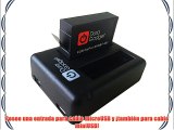 DURAGADGET Mini Cargador Para Bater?as GoPro Hero4 HD   ?Bater?a! - Cable MicroUSB - USB -