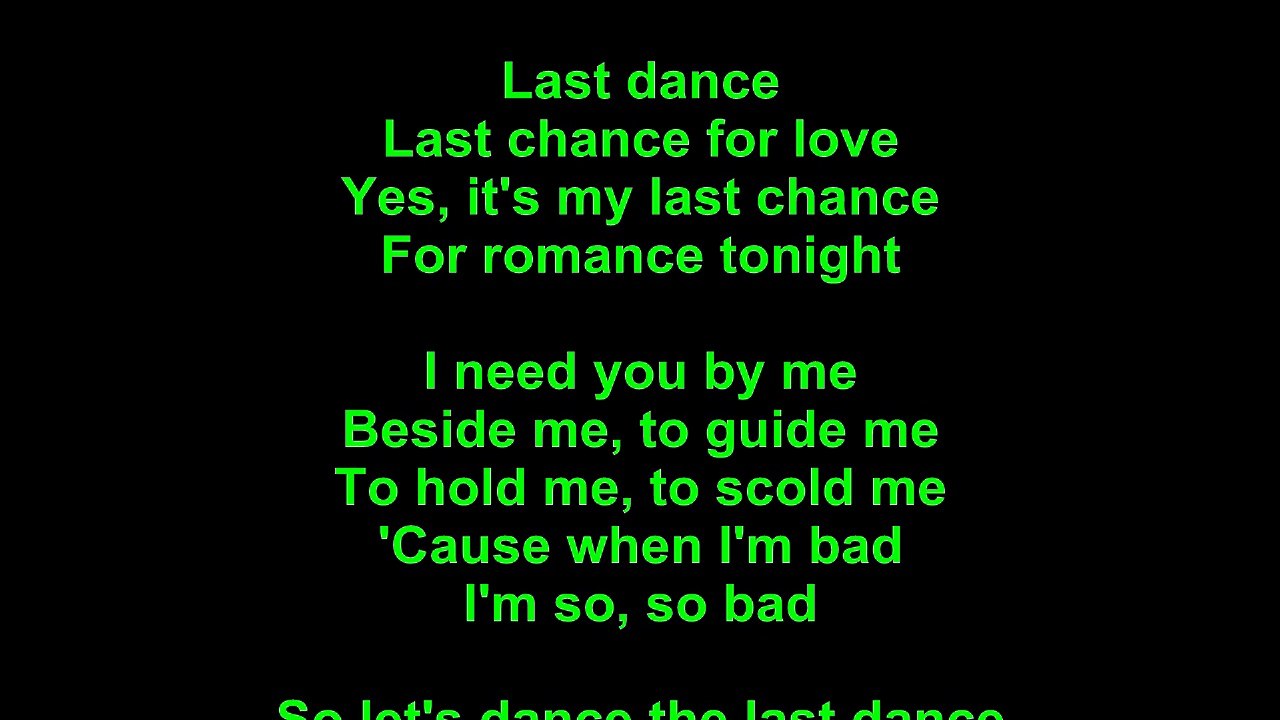 Donna Summer – Last Dance Lyrics