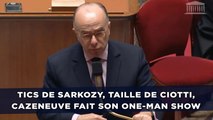 Tics de Sarkozy, taille de Ciotti, Cazeneuve fait son one-man show