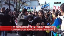Les supporters de la JSK ont marché pour demander le départ de Hannachi