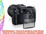 GGS/Maxsimafoto - Protector de pantalla de cristal LCD para Pentax K5 y K7 alta transparencia
