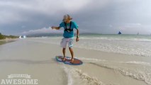 Demo de skimboard sur la plage de Boracay - Impressionnant