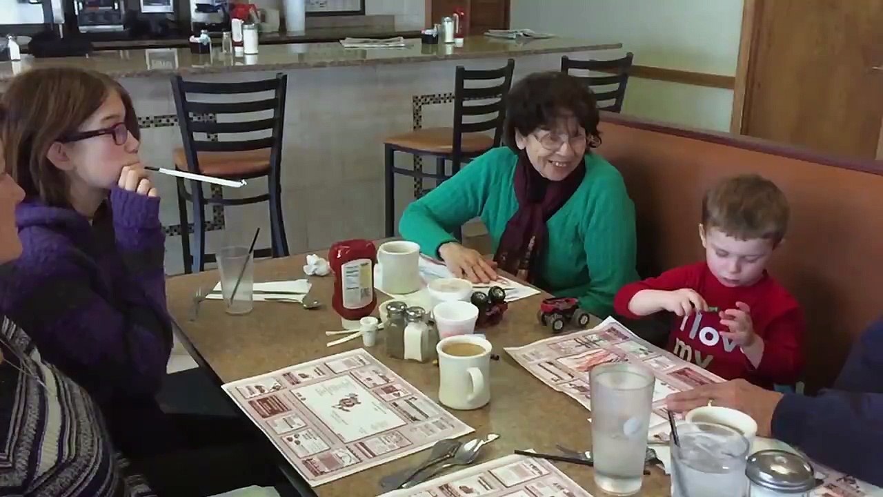 Sister Blows Straw Wrapper Into Brother's Ear