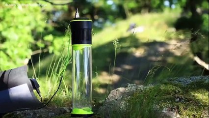 La bouteille qui transforme l'air en eau potable