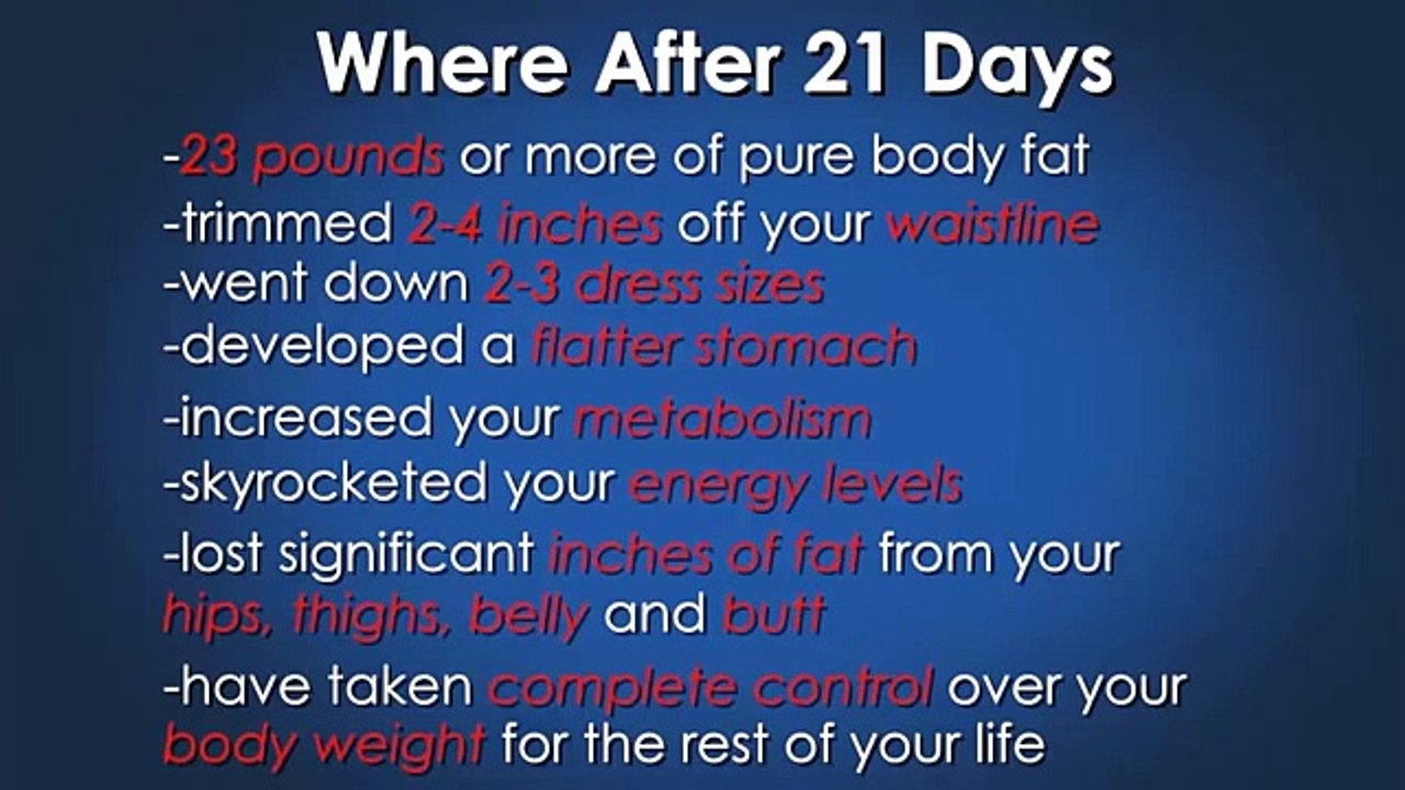 3 Week Diet - Lose 21lbs in 21 Days