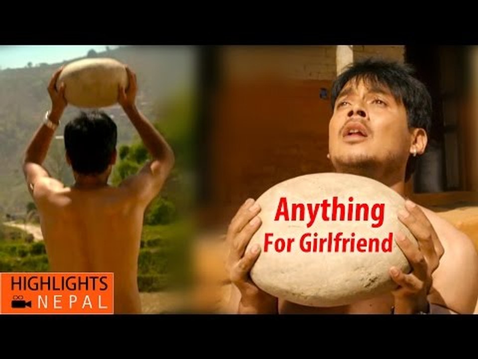 Boys Can Do Anything For His Girlfriend | Nepali Movie AJHAI PANI | Puja Sharma, Alok Nembang