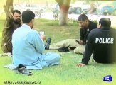 Karachi- Police Officers Playing Card in Their Duty Times .