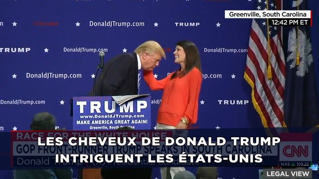 Les cheveux de Donald Trump intriguent les États-Unis