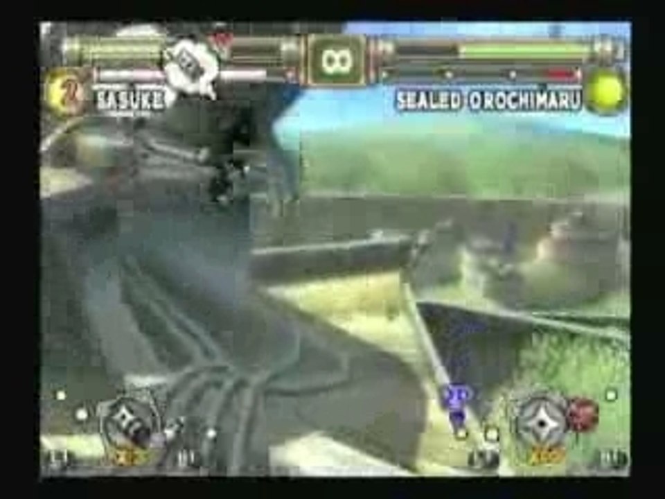 naruto ultimate ninj a 2 sasuke vs orochimaru