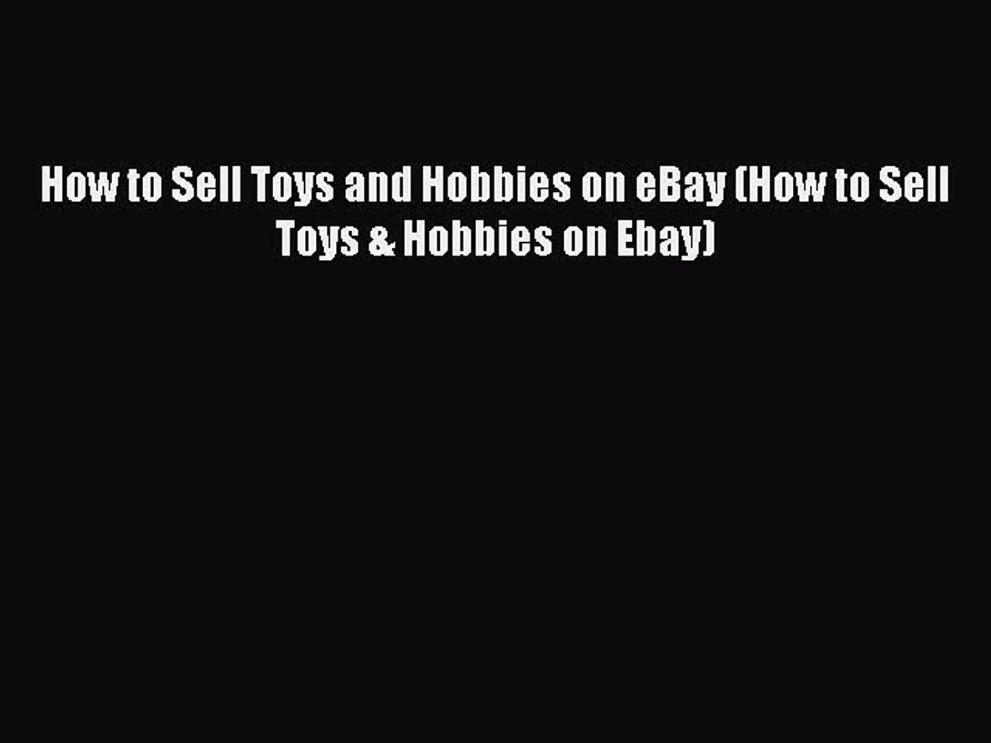 ebay toys and hobbies