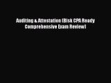 PDF Download Auditing & Attestation (Bisk CPA Ready Comprehensive Exam Review) Download Online