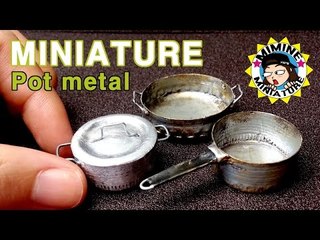 미니어쳐 금속냄비 만들기(병뚜껑!!) miniature - Pot metal