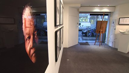 Mandela artwork goes on display in London