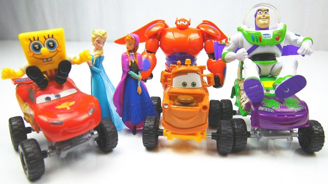 Kids video Play-Doh Surprise eggs Toys Spongebob Squarepants Frozen Cars Playdough