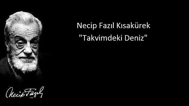 Necip Fazıl Kısakürek Takvimdeki Deniz