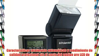 Polaroid PL-144AZ serie Studio soporte para flash TTL con AF y Power Zoom digital con pantalla