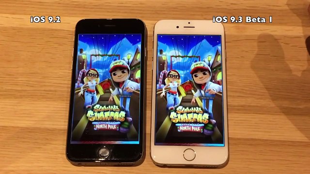 iPhone 6 iOS 9.2 vs iOS 9.3 Beta 1 Build 13E5181d Speed Comparison