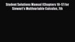 (PDF Download) Student Solutions Manual (Chapters 10-17) for Stewart's Multivariable Calculus