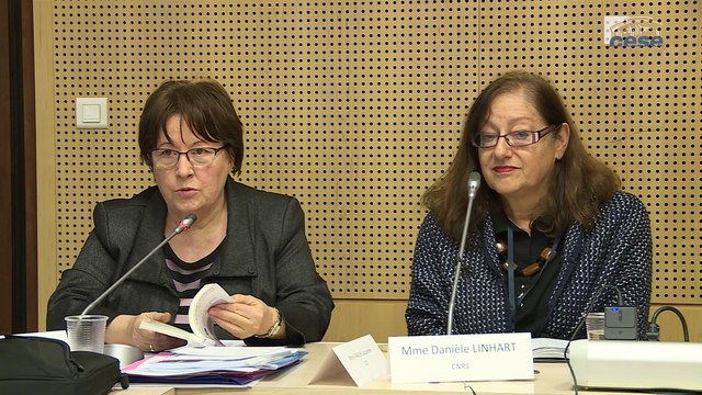 Audition de Danièle LINHART, Directrice de recherche émérite au CNRS - cese