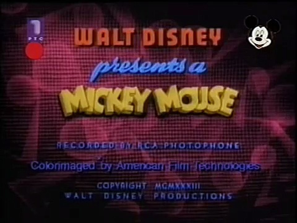 Miki Maus Opasna jurnjava 1933 'La Casa de Mickey Mouse: El musical monstruoso de Mickey'