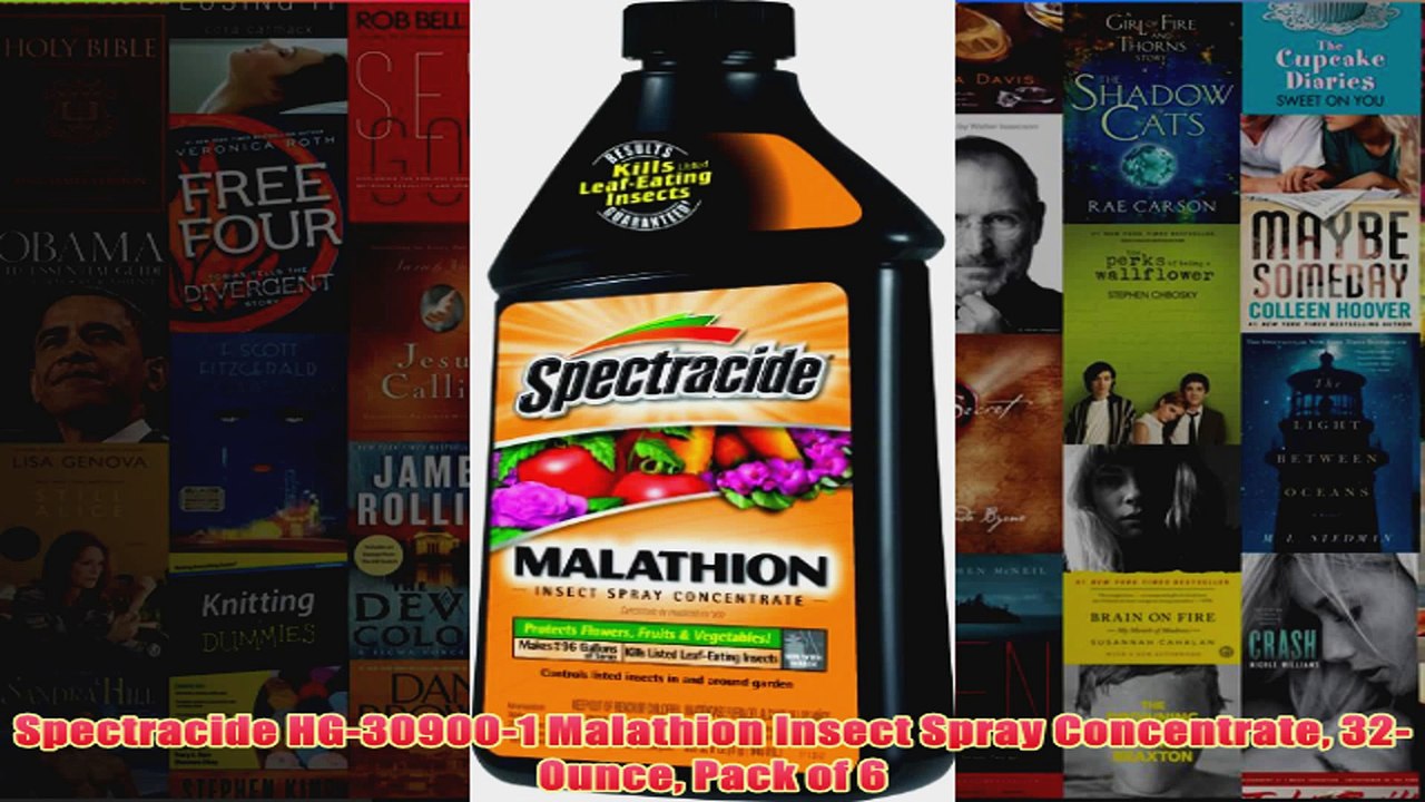 BEST  Spectracide HG309001 Malathion Insect Spray Concentrate 32Ounce Pack of 6 REVIEW