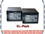 Set x2 bater?as vhbw 2200mAh para videoc?mara Sony DCR-SX65E DCR-SX85 DCR-SX85E DCR-SX85ES