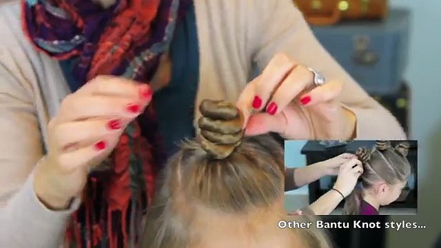 Bantu Knot Curls Easy No-Heat Curls Cute Girls Hairstyles