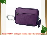 Sony LCSTWHV - Funda para c?mara compacta color morado