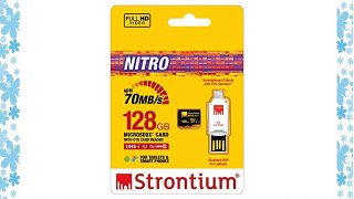 Strontium Nitro MicroSD UHS-1 de tarjeta de memoria con OTG Reader 128 GB