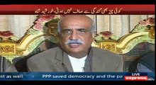 Khursheed Shah press conference in reply of Ch Nisar allegations
