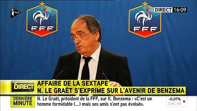 Noël Le Graët, président de la FFF: Aujourd'hui, Karim Benzema n'est plus sélectionnable en équipe de France
