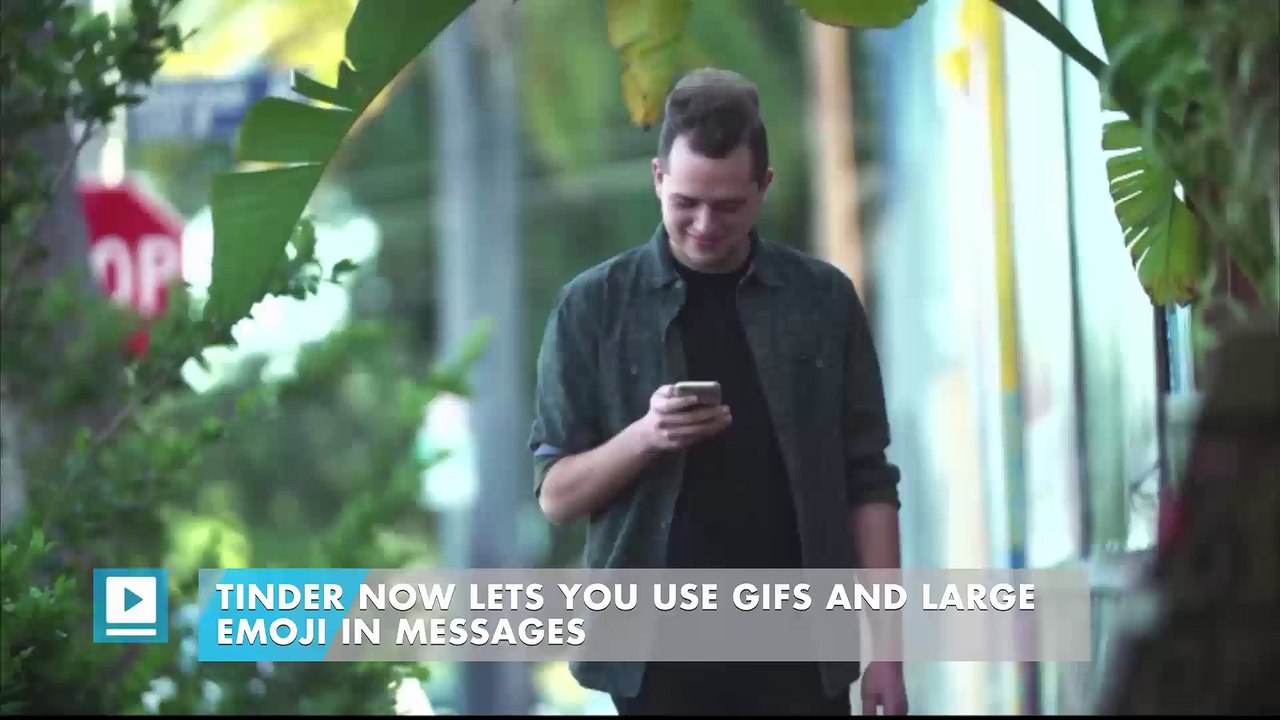 Tinder now lets you use GIFs and large emoji in messages
