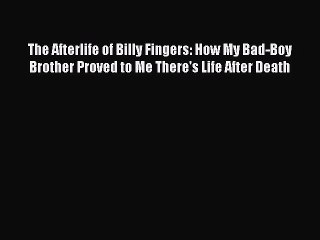 (PDF Download) The Afterlife of Billy Fingers: How My Bad-Boy Brother Proved to Me There's