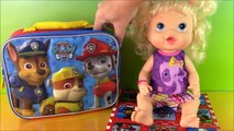 Baby Alive Paw Patrol Lunchbox Surprise! Nick Jrs Paw Patrol Surprise Toys Blind Bags!FUN