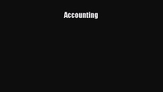 Accounting  Free Books