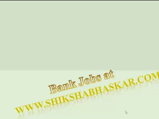 Latest Bank Jobs In India