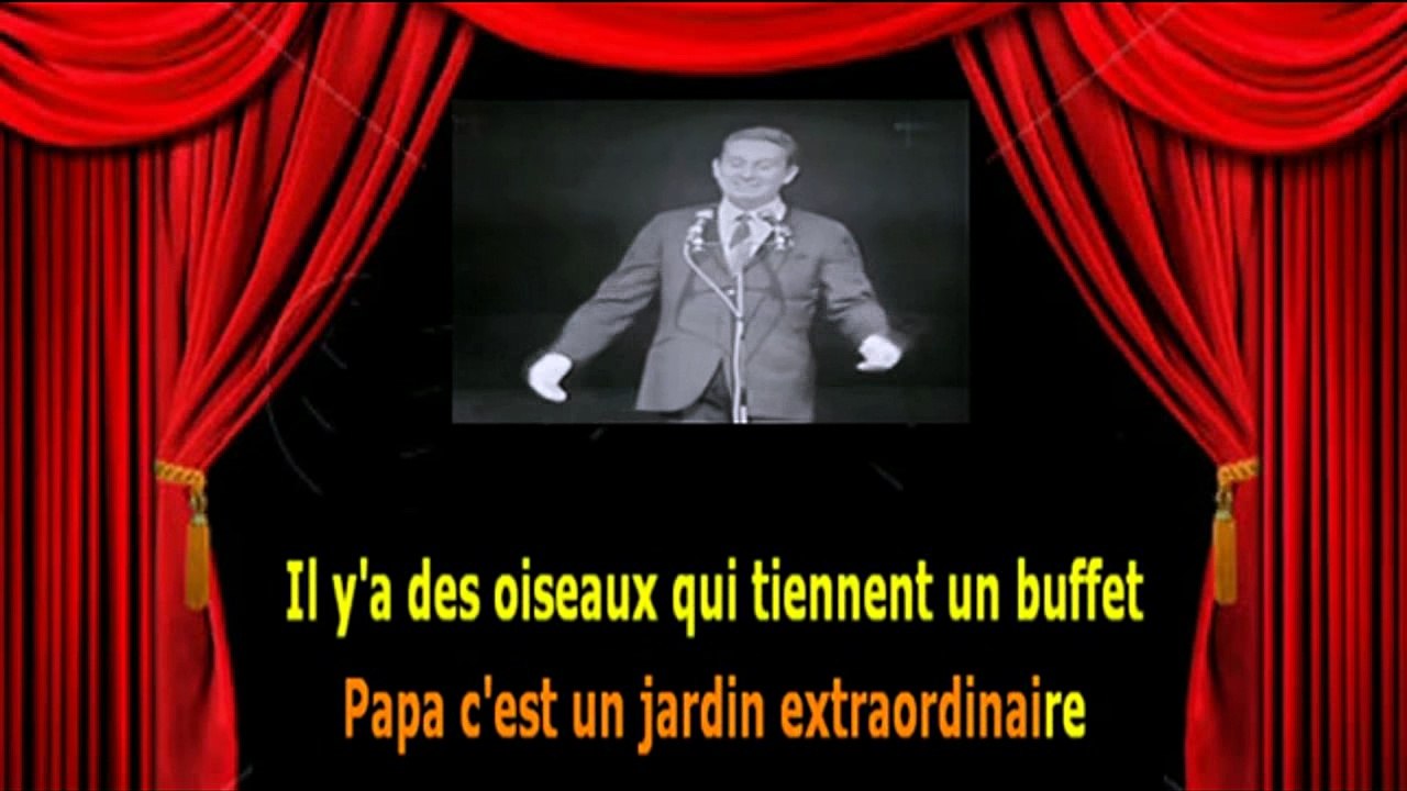 Karaoké Charles Trenet - Le jardin extraordinaire