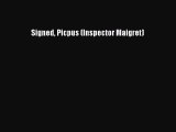 (PDF Download) Signed Picpus (Inspector Maigret) Download