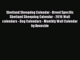 Shetland Sheepdog Calendar - Breed Specific Shetland Sheepdog Calendar - 2016 Wall calendars