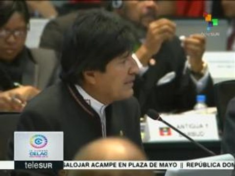 Evo Morales: Paz con justicia social, reto de la CELAC