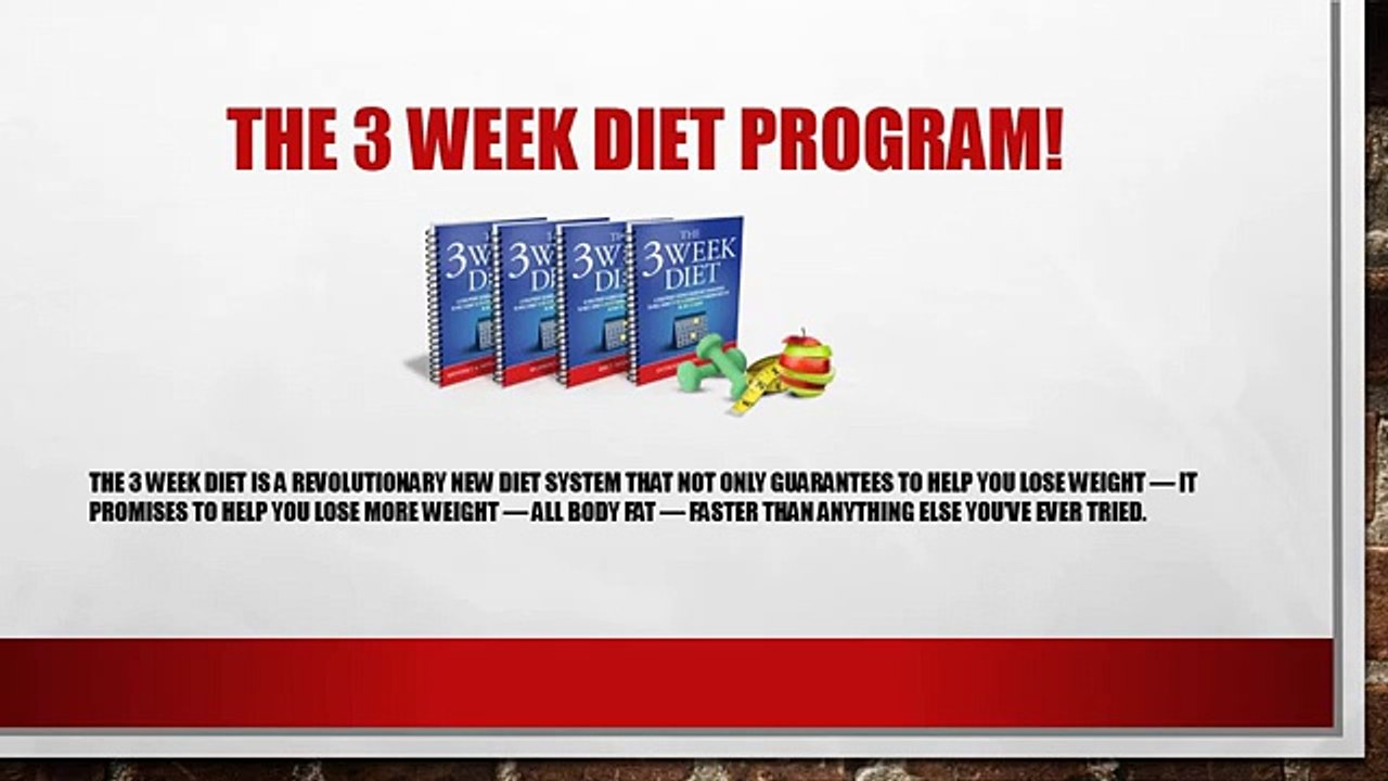 The 3 Week Diet Program Reviews!  The Magic of Lose weight!