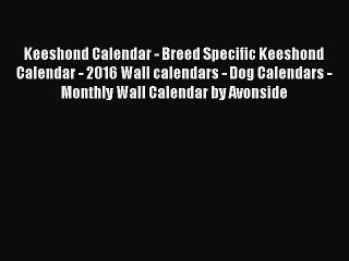 Keeshond Calendar - Breed Specific Keeshond Calendar - 2016 Wall calendars - Dog Calendars