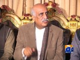 Shah hits back at Nisar in emergency press conference